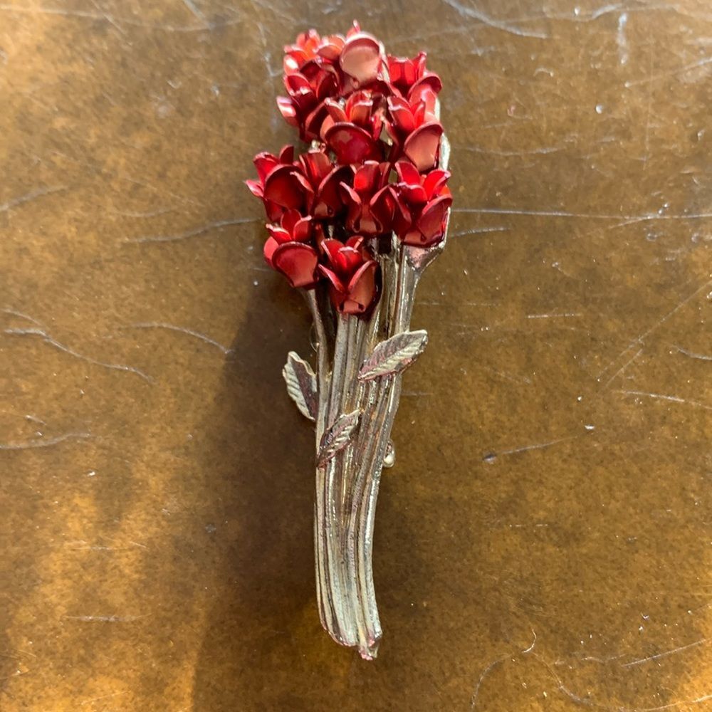 Vintage Bouquet Rose brooch DM97